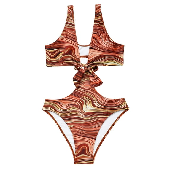 ibuvkizy Womens Swimsuits,Bathing Suit for Women Sexy One-piece Bikini with Chest Pad and No Underwire Neck Straps,Tankinis Swimsuits for Women Bathing Suit