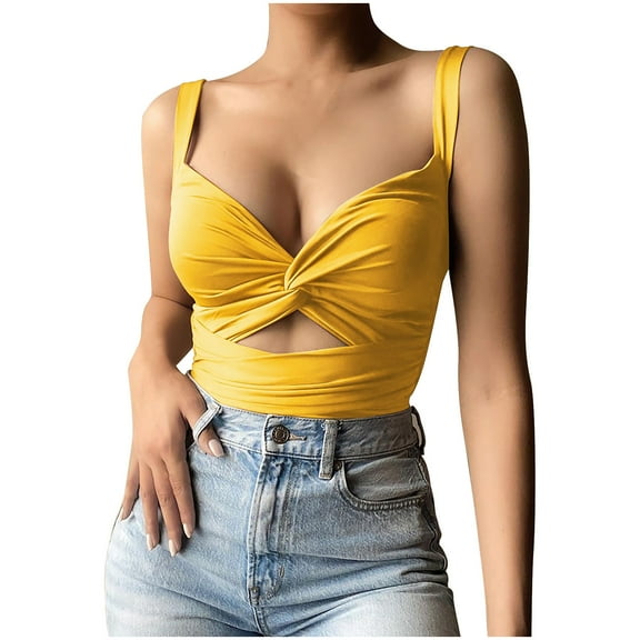 ibuvkizy Womens Tank Tops Loose Fit Cute Summer Tops for Women,Women Solid Sexy Appliques Sleeveless Pullover Vest Tank Crop Tops Shirts