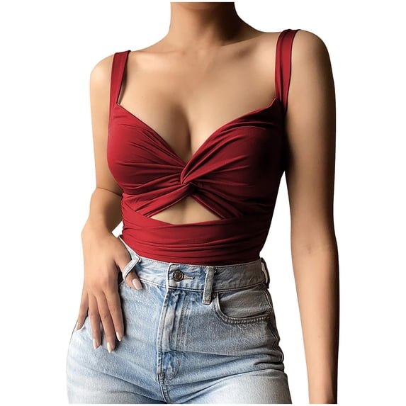 ibuvkizy Womens Tank Tops Loose Fit Cute Summer Tops for Women,Women Solid Sexy Appliques Sleeveless Pullover Vest Tank Crop Tops Shirts