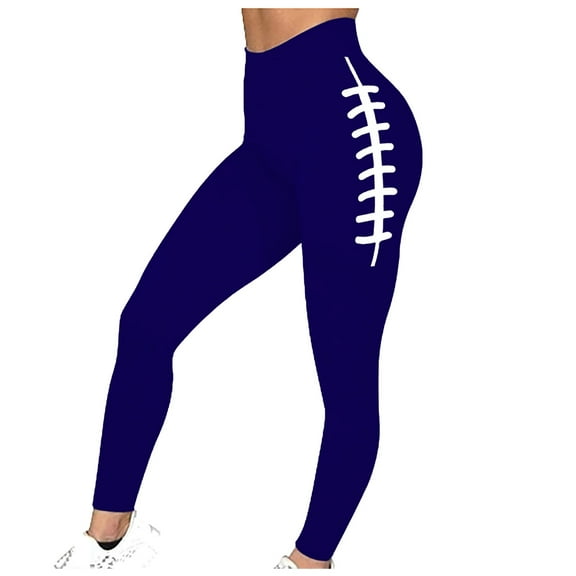 ibuvkizy Workout Leggings for Women Sports Fitness Pants Solid Colored Casual Tight Fitting Tight Peach Hip Yoga Pants Stretch Pants Blue,XXL