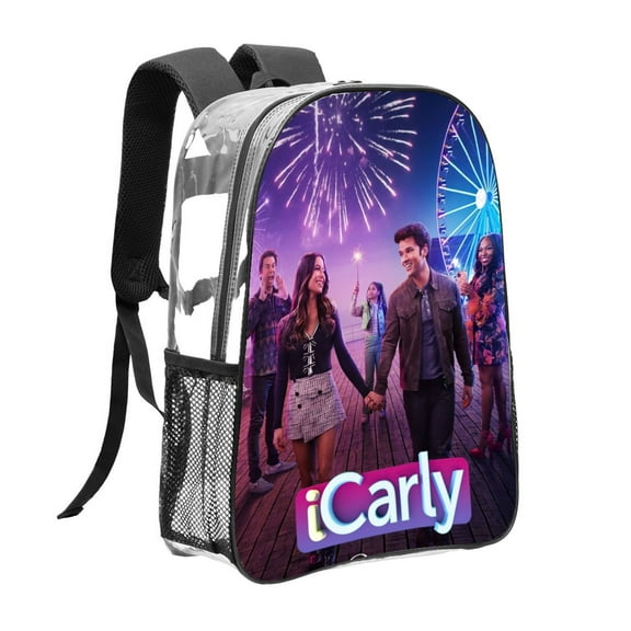 icarly Pattern Transparent Backpack Lightweight And fashionable Showcasing Personality And Leading The Trend