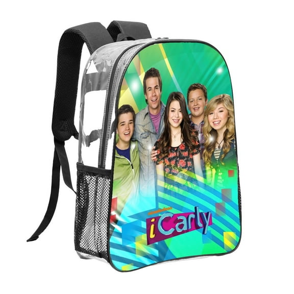 icarly Pattern Transparent Backpack Lightweight And fashionable Showcasing Personality And Leading The Trend
