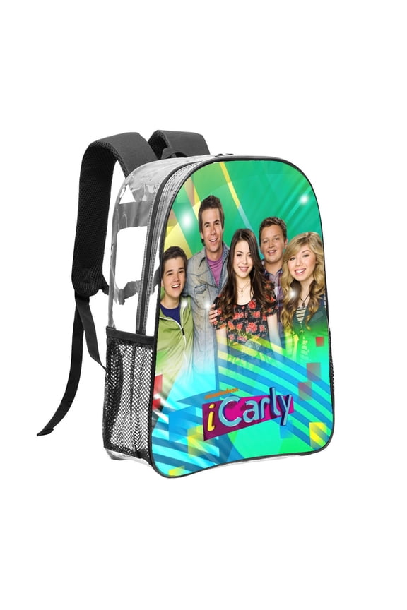 icarly Pattern Transparent Backpack Lightweight And fashionable Showcasing Personality And Leading The Trend