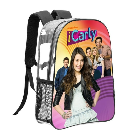 icarly Pattern Transparent Backpack Lightweight And fashionable Showcasing Personality And Leading The Trend
