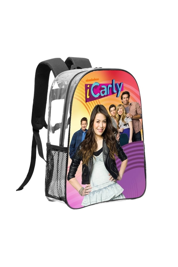 icarly Pattern Transparent Backpack Lightweight And fashionable Showcasing Personality And Leading The Trend