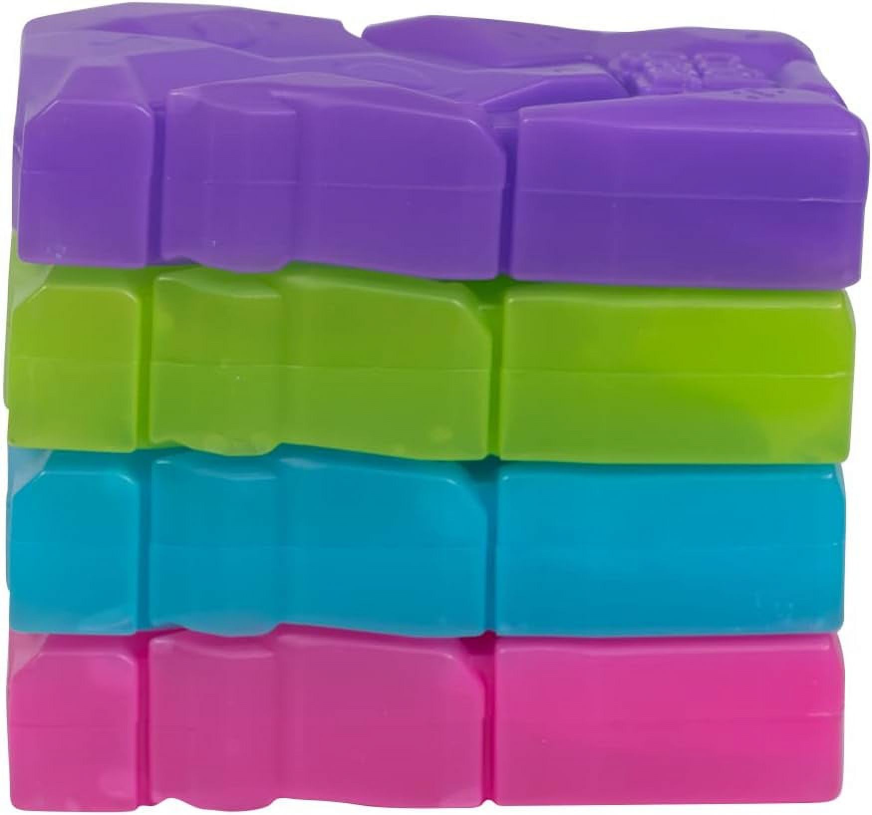 ice pack reusable ice blocks for lunch box, coolers, & more bpa