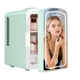thumbnail image 1 of iceBlue LED Mirror Skincare Refrigerator- 4L Mini Fridge for Makeup & Drinks - Car/Home Portable Cooler, 1 of 9