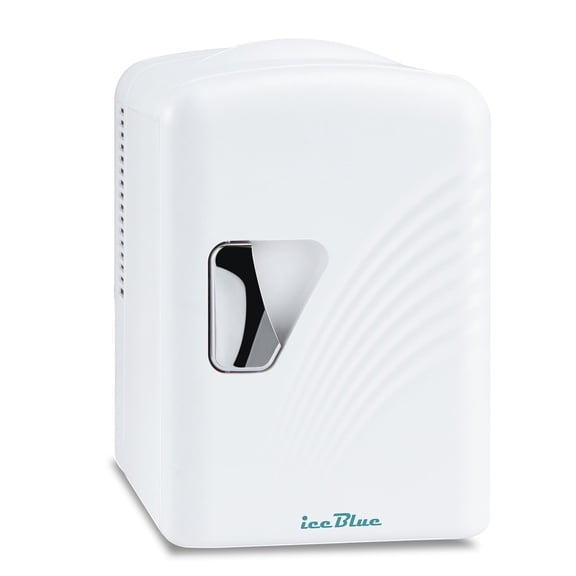 Iceblue Skincare Mini Fridge,  Retro Personal Compact Cooler & Warmer, 0.14 Cuft
