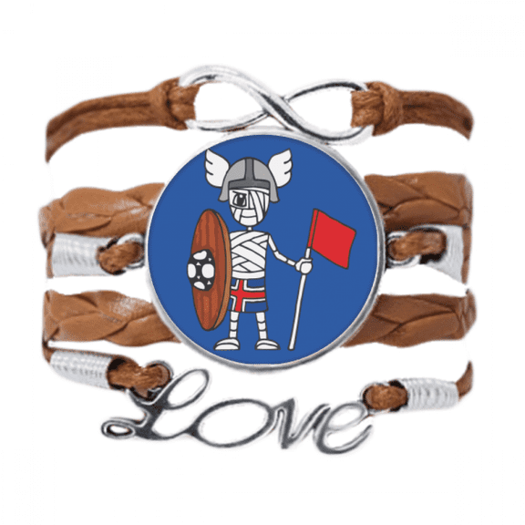 iceland viking soccer bracelet love chain ornament wristband