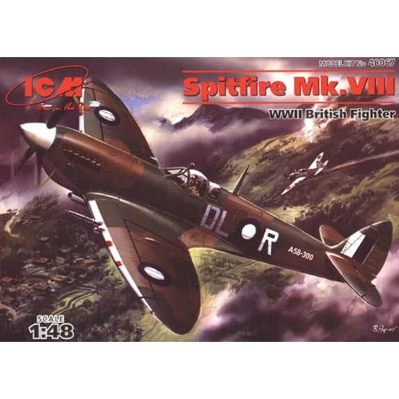 icm models spitfire mk.viii building kit, 202-piece