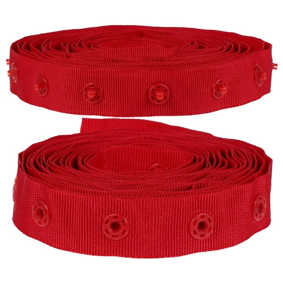 icolorfuled 1pc Ribbon Snap Button Tape for DIY Sewing Crafts