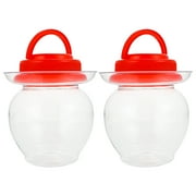 icolorfuled 2pcs Large Fermentation Jars with Water Seal Airlock Lid