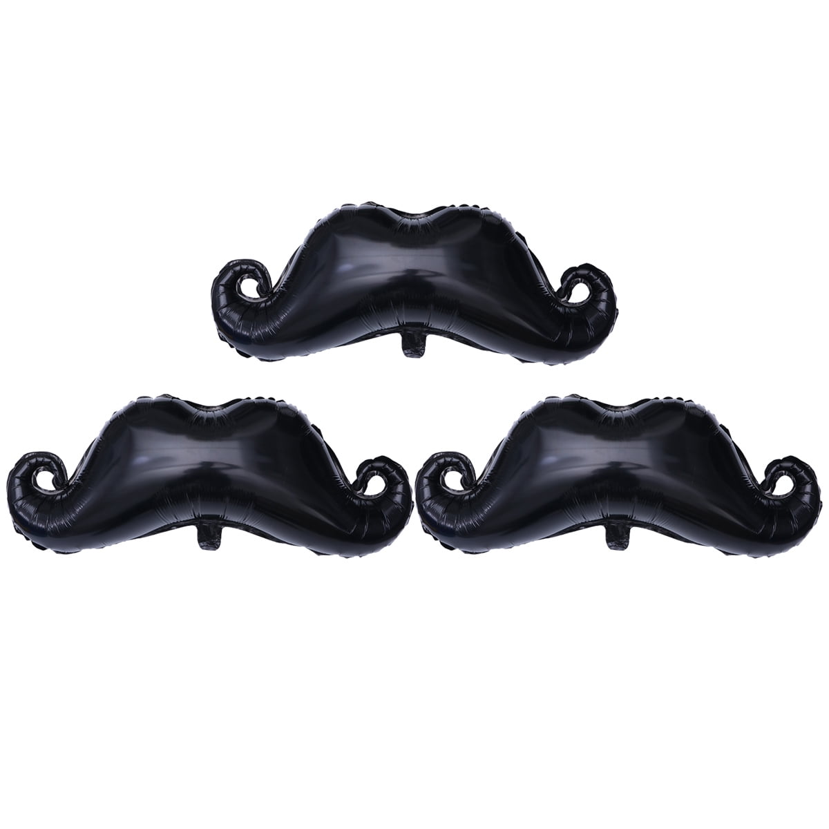 icolorfuled 3pcs Mustache Balloons Large Beard Balloons Foil Balloon Party Supplies