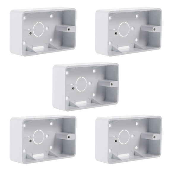 icolorfuled 5Pcs Surface Mount Electrical Outlet Box for Home Improvement