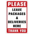 thumbnail image 1 of icolorfuled Package Delivery Here Sticker for Driver - Adhesive Wall Sign, 1 of 6