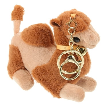 icolorfuled Plush Camel Animal Keychain Cute Stuffed Mini Toy Purse Pendant Backpack