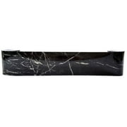 icolorfuled Wallpaper Border Sticker Simulation Tiles Waist Line Wall Sticker Waterproof Self Adhesive PVC Wallpaper Border for Living Room Bedroom Office(Black Gold Marble/10x500cm)