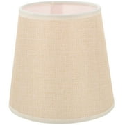 icolorfuled White Desk Lamp Shade Clip On Fabric Cover for Table and Floor Lamps Khaki