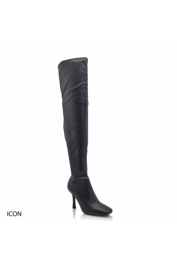 icon Black High Heels for Women Pumps Wedges Heeled Sandals Comfort Summer Casual Daily Dressy Shoes 7