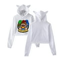 thumbnail image 1 of icrimax Cat Ear Fashion Casual Women's Short Hoodie Sportswear, 1 of 2