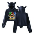 thumbnail image 1 of icrimax Cat Ear Fashion Casual Women's Short Hoodie Sportswear, 1 of 2