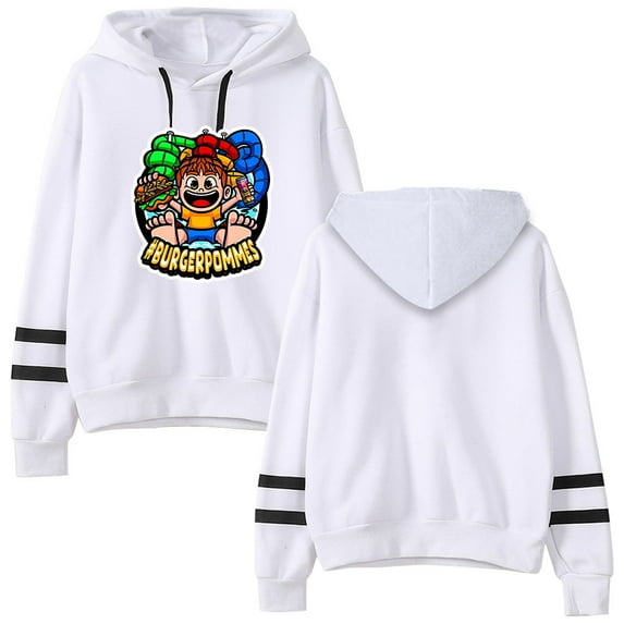 icrimax Double pole no pocket unisex style, try casual long sleeved hooded sweatshirt