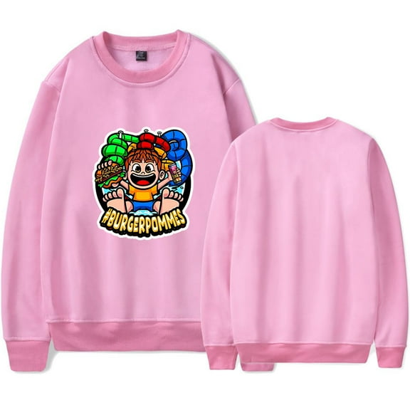 icrimax Merch men's and women's fashionable street long sleeved round neck pullover