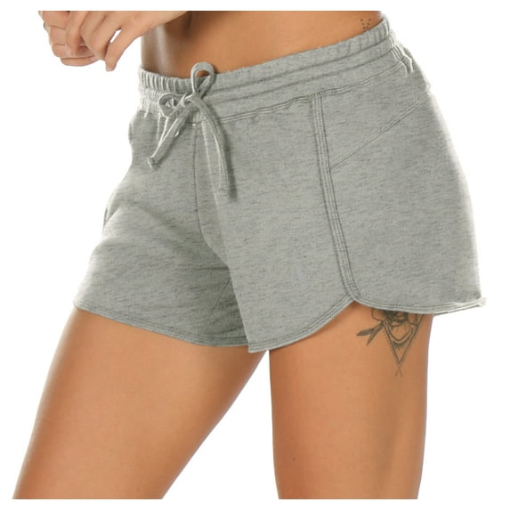 icyzone Athletic Cotton Sweat Shorts Lounge Shorts for Women - Running Jogging Workout