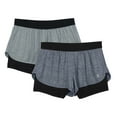 thumbnail image 1 of icyzone Exercise Athletic Jogging Shorts 2-in-1, 1 of 5