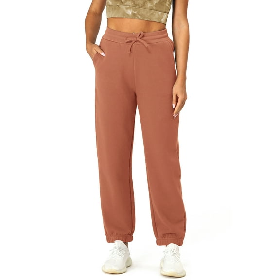 icyzone Fleece Sweatpants for Women, Athletic Joggers with Pockets