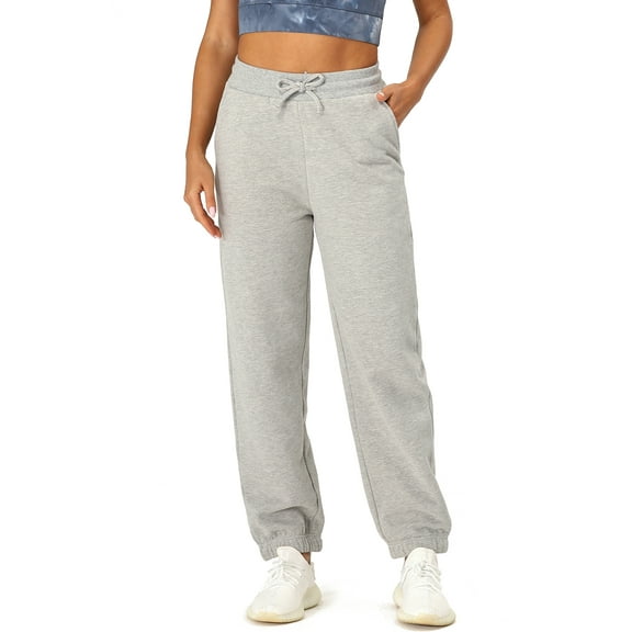 icyzone Fleece Sweatpants for Women, Athletic Joggers with Pockets