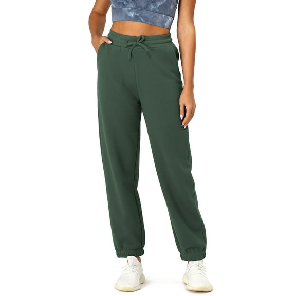 icyzone Fleece Sweatpants for Women, Athletic Joggers with Pockets