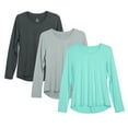 thumbnail image 1 of icyzone Long Sleeve Workout Shirts for Women, 1 of 5