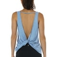 thumbnail image 1 of icyzone Open Back Athletic Yoga Tops Gym Shirts Workout Tank Tops for Women, 1 of 5