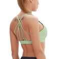 thumbnail image 1 of icyzone Padded Strappy Sports Bra Yoga Tops Activewear Workout Clothes for Women, 1 of 6