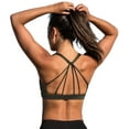 thumbnail image 1 of icyzone Padded Strappy Sports Bra Yoga Tops Activewear Workout Clothes for Women, 1 of 6