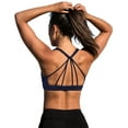 thumbnail image 1 of icyzone Padded Strappy Sports Bra Yoga Tops Activewear Workout Clothes for Women, 1 of 5