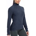 thumbnail image 1 of icyzone Quarter Zip Pullover for Women Thermal Long Sleeve Shirts Fleece Jacket, 1 of 5