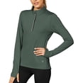 thumbnail image 1 of icyzone Quarter Zip Running Tops Long Sleeve Shirts for women, 1 of 5