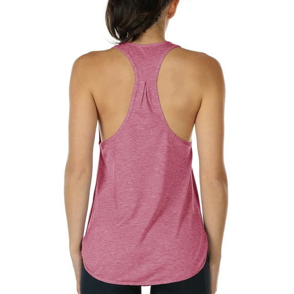 icyzone Racerback Workout Tank Tops for Women - Athletic Running Yoga Tops