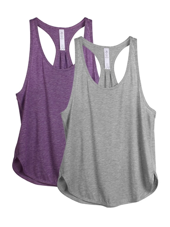 Racerback Workout Tank Tops for Women - Athletic Running Yoga Tops