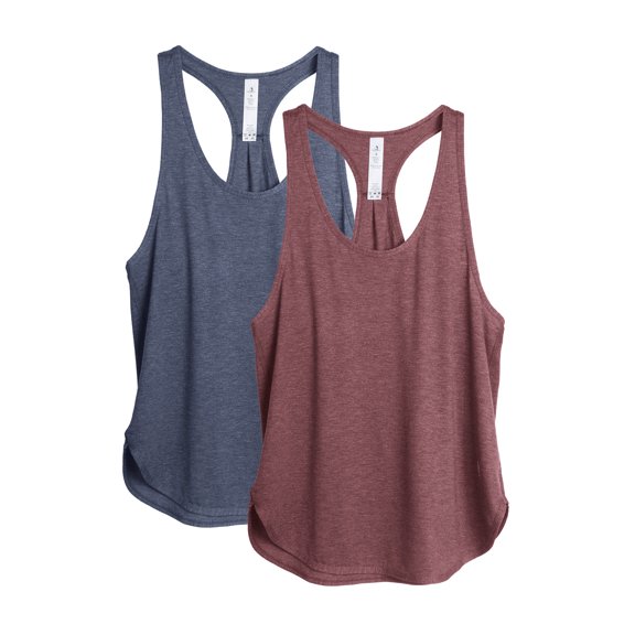 icyzone Racerback Workout Tank Tops for Women - Athletic Running Yoga Tops