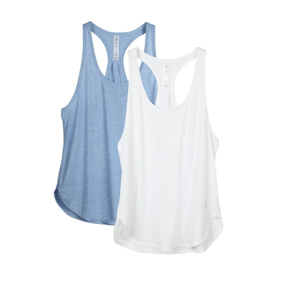 icyzone Racerback Workout Tank Tops for Women - Athletic Running Yoga Tops