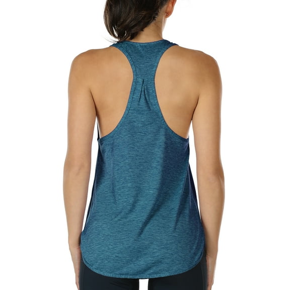 icyzone Racerback Workout Tank Tops for Women - Athletic Running Yoga Tops