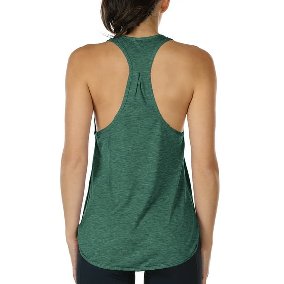 icyzone Racerback Workout Tank Tops for Women - Athletic Running Yoga Tops