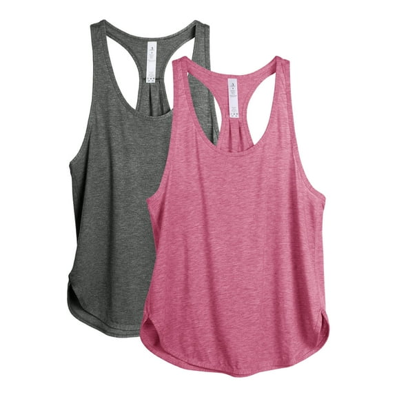 icyzone Racerback Workout Tank Tops for Women - Athletic Running Yoga Tops