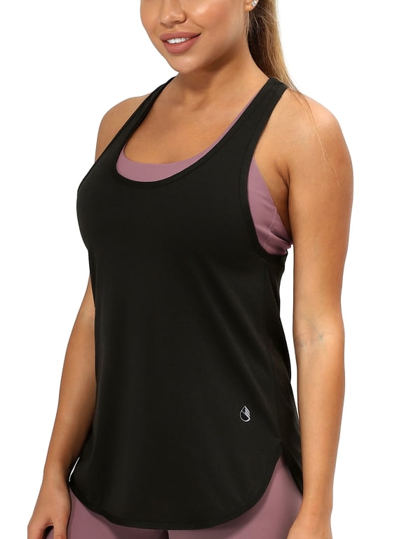 Racerback Workout Tank Tops for Women - Athletic Running Yoga Tops