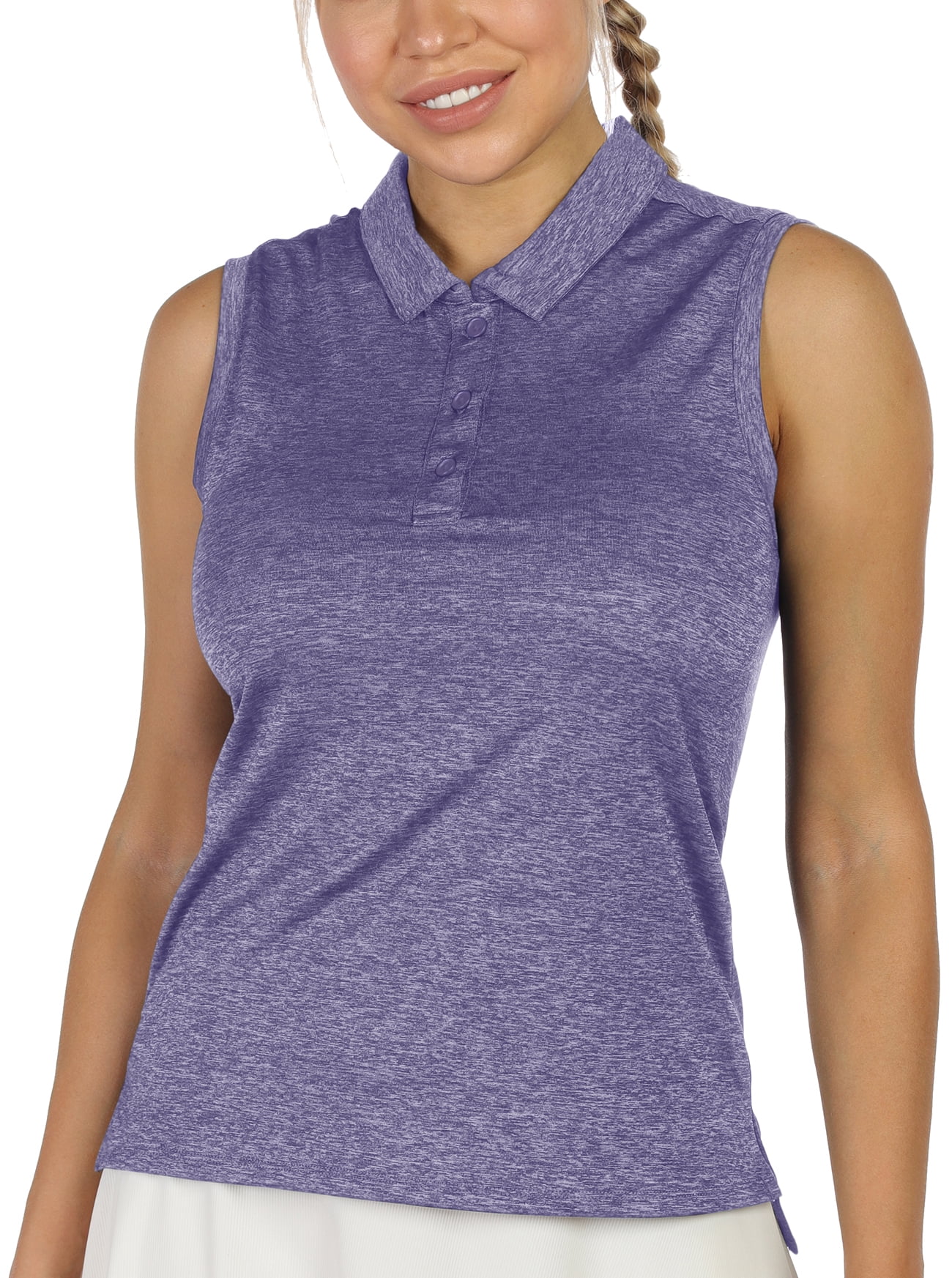 icyzone Women's Golf Sleeveless Polo Shirts Tennis Tank Tops Athletic T ...