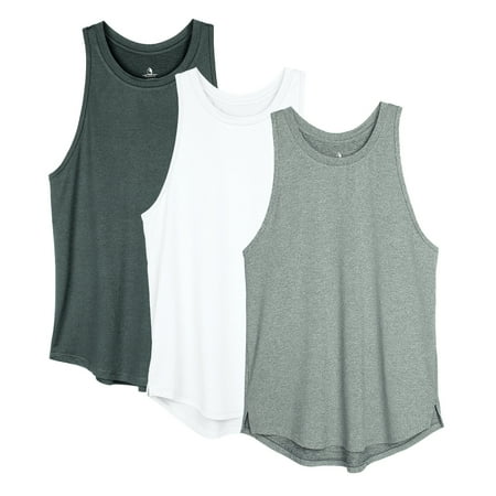 icyzone Women's Racerback Workout Tank Tops - Athletic Yoga Tops, Running Exercise Gym Shirts (Pack of 3)