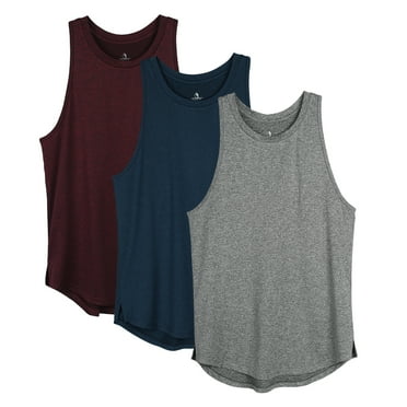 icyzone Women's Racerback Workout Tank Tops - Athletic Yoga Tops, Running Exercise Gym Shirts (Pack of 3)